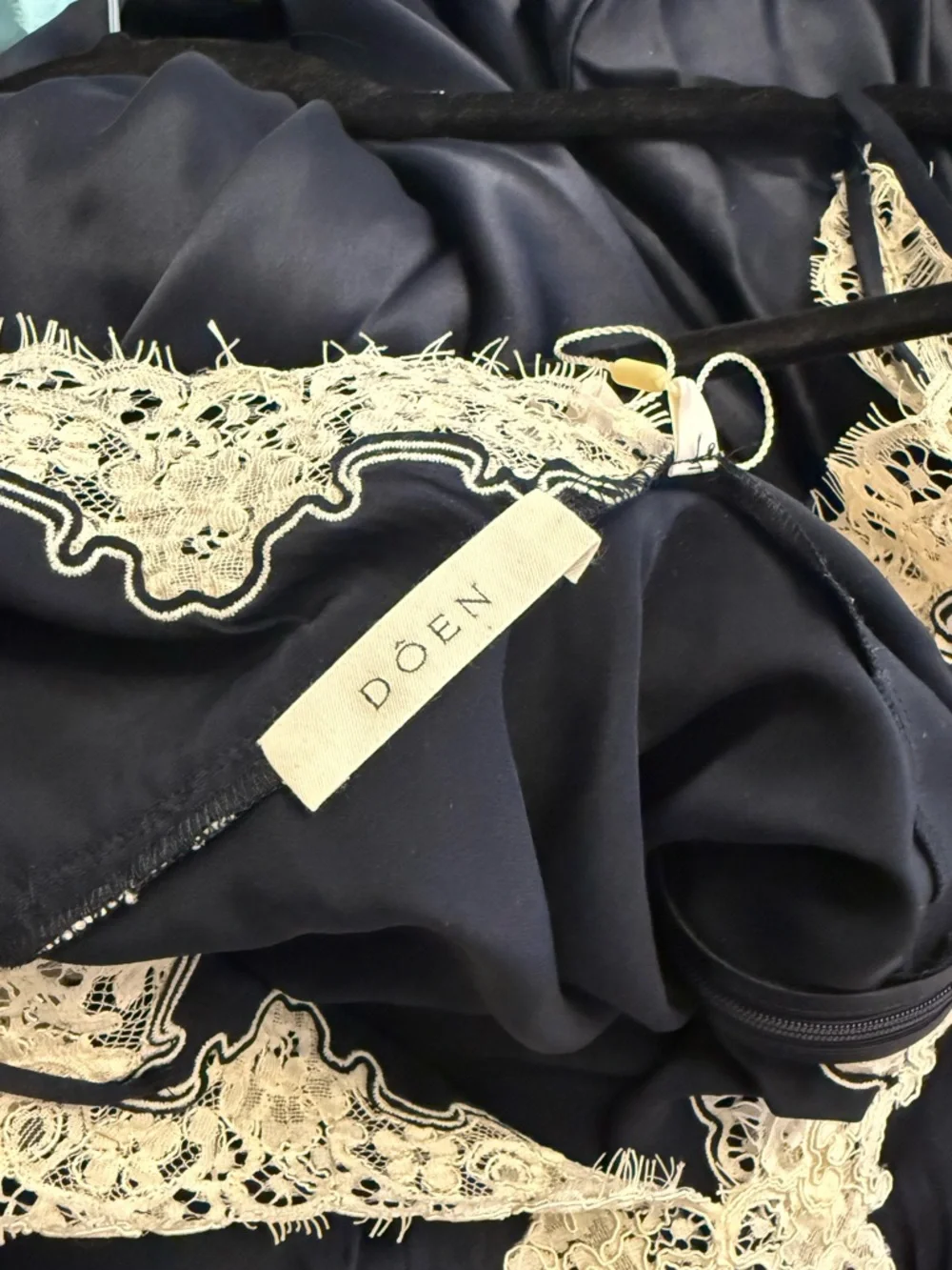 NWT Doen Obelia Dress in Navy - Picture 10 of 10